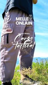 Celana Cargo Sirwal Tactical Tempur Outdoor Pria Drill Melleonlain