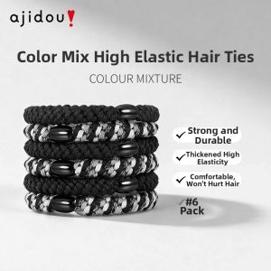 ajidou | Non-Slip High Elasticity Hair Tie Black