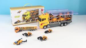 Bộ Xe Tải Kỹ Thuật Hợp Kim 12in1 Mô Hình Xây Dựng Thu Nhỏ Tỷ Lệ 1:64 Bao Gồm Máy Xúc Máy Kéo Đồ Chơi Dành Cho Bé Trai Ý Tưởng Quà Tặng