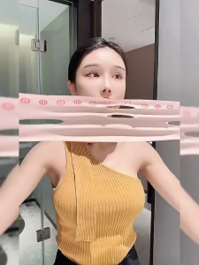 V-shaped Facial Lift Asymmetrical Facial Correction Double Chin Slimming Bandage