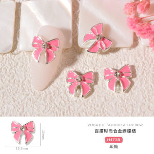 Korean Butterfly Knot Nail Decorations Super Shiny Rhinestone 3D Nail Art Accessories Diamond Nail Tools for Any Skin Type