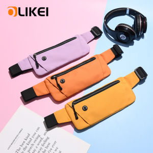 Olikei Túi đeo hông thể thao ngoài trời cho nam nữ Slim chạy Túi đeo hông chạy bộ điện thoại di động ví đeo hông không thấm nước tập thể dục Túi đeo thắt lưng túi đeo hông