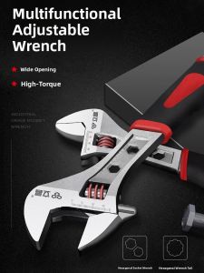LECAN | Adjustable Wrench Hammer Tool Set 200mm Anti-Slip Multi-Function