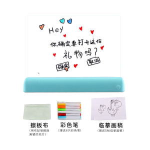 New 3D Painting Fluorescent Board Erasable Colorful Glowing Message Board RGB Night Light Whiteboard Stall Advertising Board