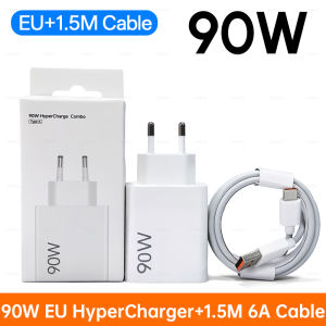 Xiaomi 90W Fast Charger 67W USB Fast Adapter Mi 17 15 14 13 12Ultra Redmi Note 12T Pro Turbo Charge Type C Charging Cable