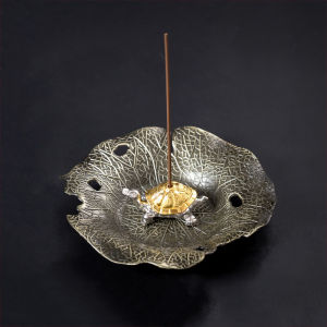 Vintage Incense Plate Thread Incense Plate Lotus Leaf Incense Plate Tea Ceremony Indoor Aromatherapy Stove Home Decoration