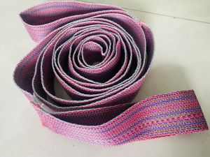 Dây đai cotton tập Yoga 3m thổ cẩm dây cotton viền sọc 2 đầu tập đa năng hỗ trợ các động tác Yoga dây tập yoga bền đẹp nhiều màu sắc