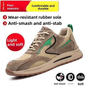 DINGGU | Steel Toe Anti-Odor Impact Resistant Puncture-Proof Insulated Work Shoe