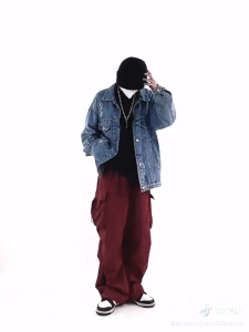 Celana Cargo wanita Panjang Model Terbaru High Waist Korean Style pinggang elastis