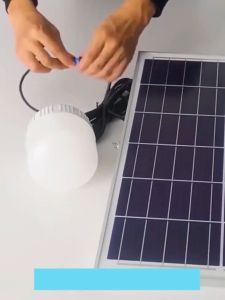 2000W Original Solar Bulb Light Indoor Outdoor Waterproof Solar Light Bulb 3 Modes Adjustable USB Charging Energy Saving Solar LED Light With Panel