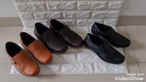 SEPATU PRIA KULIT ASLI KICKERS SOL DI JAHIT SEKELILING / SEPATU PANTOFEL FORMAL COWOK / SEPATU KERJA KANTOR LAKI-LAKI PROMO. SEPATU SLIP ON KULIT