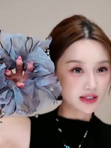 Sheer Lace Bow Hair Circle