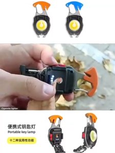 New Portable Multifunctional COB Mini Work Light Flashlight Keychain Light Emergency Portable High Power Light Emergency Lamp Multifunction Working Light Strong Magnetic Camping Light