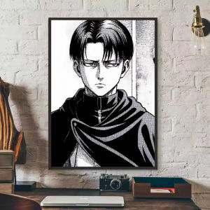 Bandai | 5D Tự Làm Tranh Gắn Đá Bộ Levi Ackerman Attack On Titan Anime Full Khoan Nghệ Thuật Khảm Nghệ Thuật Trang Trí Treo Tường Thủ Công Nhà Quà Tặng Không Khung
