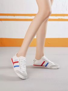 รองเท้ากีฬาแบบย้อนยุค Warri สำหรับผู้ชายและผู้หญิง รองเท้าวิ่งแบบลำลอง ฤดูร้อน 2023 รองเท้าผ้าใบ พื้นยาง ส้นแบน รองเท้าลำลอง