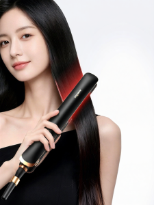 AHKISS | 2-in-1 Hair Straightener Curling Wand No Damage Negative Ions Styling Tool