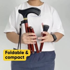 The Cane Collective Zebras Crossing Foldable Designer Walking Cane - Stylish and Portable with Adjustable Height - Includes Wrist Strap and Waterproof Carry Bag