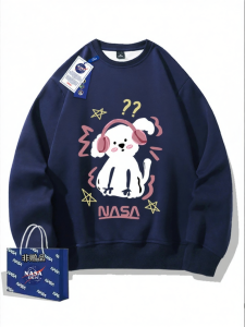 Couple Street Fashion Round Neck Casual Sweatshirt