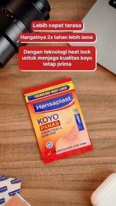 Hansaplast Koyo Panas 1 Box 10 Sachet isi 10 Lembar - Pereda Pegal dan Nyeri Otot