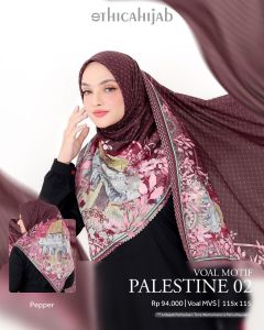Hijab Segiempat Motif Palestine All Brand Ukuran Standar Dan Syari