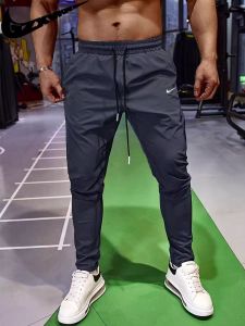 Ice Silk Quick Dry Sports Pants Men Women Summer Outdoor American Casual Fitness Training Running Breathable Sweatpants