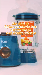 [Có hỏa tốc TPHCM ] Máy xay sinh tố 3 cối 450W COMET - CM9979