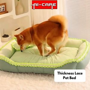 Thickness Pet Bed Kennel Large Smooth Pet Nest High-Quality Fabrics Soft Dog Cat Ped Bed