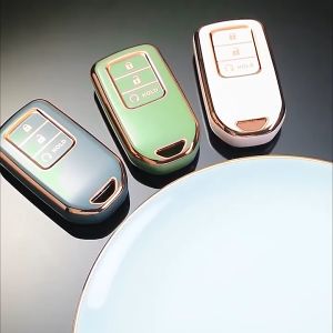 Honda Car Key Cover Chrome Reflection TPU Car Key Cover City Civic CRV BRV Accord HRV Jazz