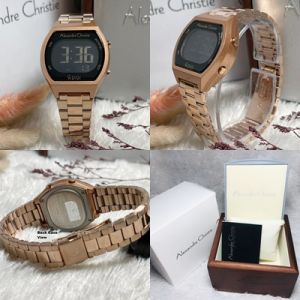 Jam Tangan Wanita Alexandre Christie AC 9384 AC9384 AC 9403 AC9403 AC9401 AC 9401 Original Garansi Resmi 1 Tahun - Stainless & Rubber