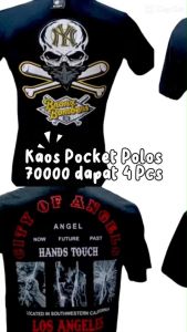 PROMO PAKET 70000 DAPAT 4 KAUS GAMBAR DAN WARNA RANDOM / PROMO MURAH KAUS PRIA 4 POTONG