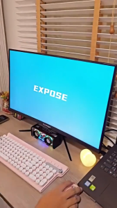 จอคอม 24 นิ้ว 75hz จอคอม monitor 27 นิ้ว จอคอมพิวเตอร์ ป้องกันแสงสีฟ้า ส่งสาย VGA+HDMI จอคอมพิวเตอร์ pc รับประกัน 1 ปี