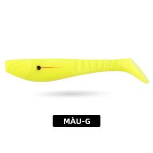 Mồi Câu Giả Spinpoler 5 Inch Kiểu Cá Mồi Mềm Đuôi Mái Chèo Chất Liệu Silicon Dùng Cho Câu Jigging Wobbler Jerkbaits Câu Cá Chó Cá Vược Cá Rô Phi 2 Cái/gói 7 Màu Sắc.