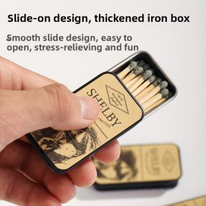 MONLEYTA | Vintage Matchbox Luxury Iron Box Bloodbath Gangster Same As Old Fashioned Retro High Aesthetic Value Manleyta Brand One Time Use