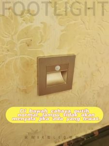Anbolt Lampu kaki sensor Lampu Tangga Dinding Step LED Step Light Lampu LED Waterproof Lampu Dinding Lampu Koridor Koridor Tertanam