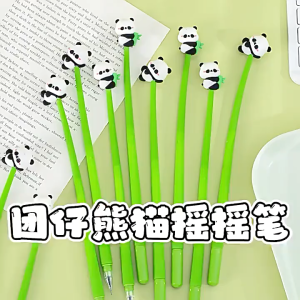 Pen Dakwat Panda Shaker Gel Pen 0.5mm Cute Cartoon Soft Grip 1pc Student Writing Relaxing Toy Gift