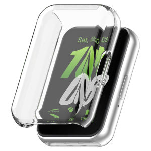 Soft TPU Protective Cover for Samsung Galaxy Fit 3 Smart Watch All-around Screen Protector for Samsung Fit3 Bumper Accessories