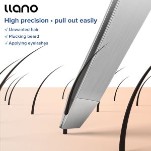 llano Eyebrow Tweezer Hairs Puller Stainless Steel Eye Brow Clips Eyelash Removal Makeup Tools