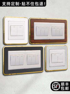Decorative Switch Socket Cover Wall Stickers Anti-Dirt Protection Frame Elegant Design Cover up Unattractive Features