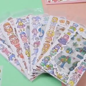 💎💫GROCELY💫💎 1 SET STICKER BUKU JURNAL TUMBLR MOTIF KARTUN ZODIAC / STICKER HIAS MOTIF ANIMASI ZODIAK LUCU TRENDY