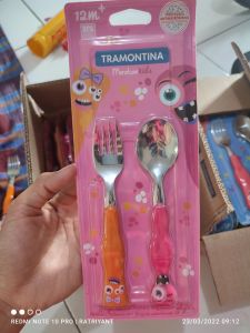 Sendok Garpu Anak Tramontina Spesial Edition Monster Kids