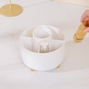 360 Rotating Makeup Desktop Cosmetic Storage Box Organizer Large Capacity for Bathroom Portable Lipstick Makeup Brush Pen Holder