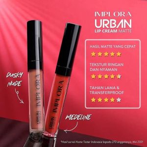 IMPLORA Urban Lip Cream 20 New Shade BPOM