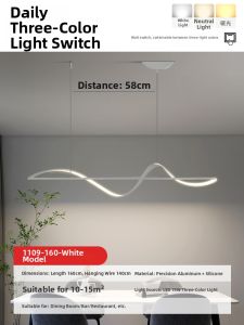 LSHE | Minimalist Creative Long Strip Chandelier