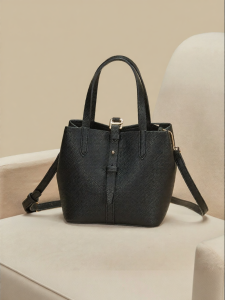 Josiny | Simple and Versatile Work Bag Women Plain Color Bucket Bag
