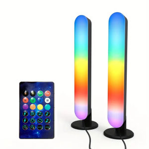 USB LED Light Bar RGB Color Changing TV Backlight Remote Symphony Atmosphere Light Strips Music Rhythm Ambient Pickup Lamp Decor