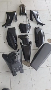 ชุดสีวิบาก (สีดำ) ถังน้ำมัน เบาะ TTR 110 แปลงใส่ CRF KMT Wave KSR เปลือกรถวิบาก เฟรมวิบาก ชุดสีttr110 แฟริ่งวิบาก ชุดแปลงวิบาก ชุดสีแฟริ่งมาตรฐาน