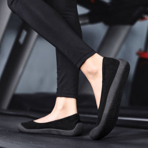 Old Beijing Cloth Shoes Women Yoga Shoes Slip-on Aerobics Mute Flats Gym Casual Soft Bottom Non Slip Dancing Shoes