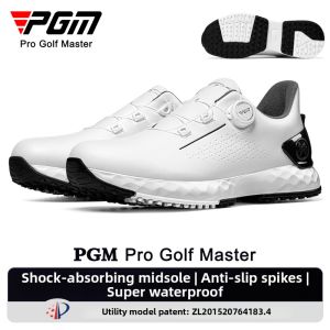 PGM GOLF | Shock Absorbing Adjustable Wide Waterproof Slip Resistant Golf Shoes