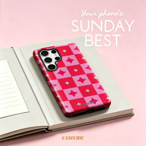 Potdemiel | Pink Star Burst For Samsung Galaxy S26 Ultra A56 Exquisitely Pattern Double Protective Phone Cover Cases CaseChic