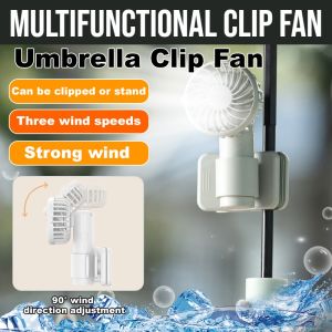 Multifunctional Clip Fan  Mini Type-C Rechargeable Handheld Clip Fan Portable Table Hanging Fans Strong Wind Foldable